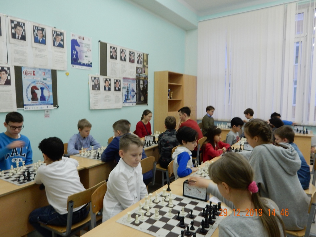 29 декабря в ШК «Гамбит» СОШ № 29 г.Химки состоялся детский новогодний шахматный турнир